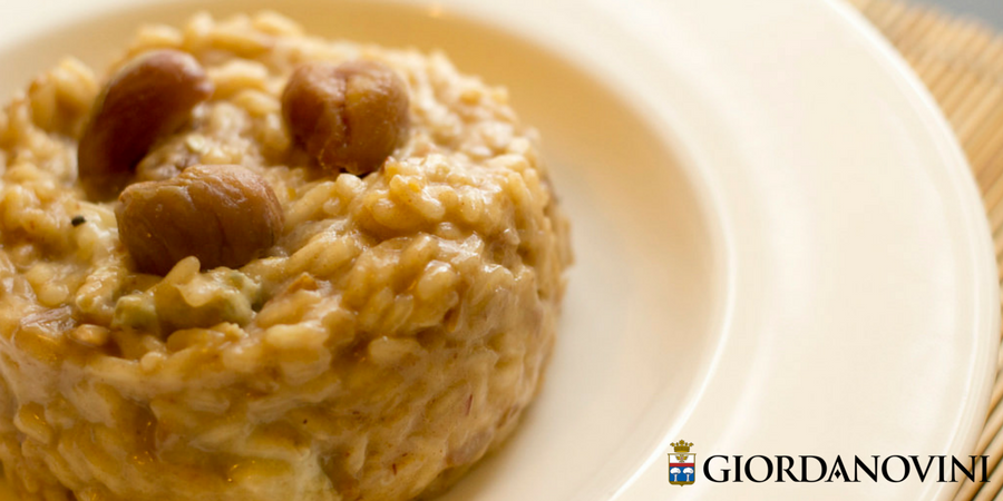 Risotto con castagne e gorgonzola Risotto con castagne e gorgonzola