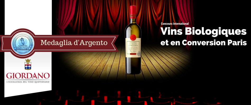 Il nostro Chardonnay biologico premiato a Parigi Il nostro Chardonnay biologico premiato a Parigi