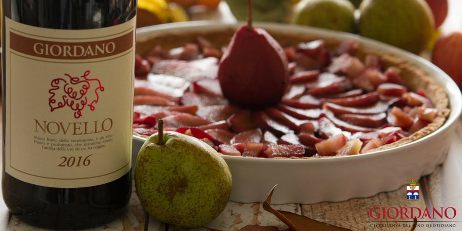 Crostata di pere al vino Novello Crostata di pere al vino Novello